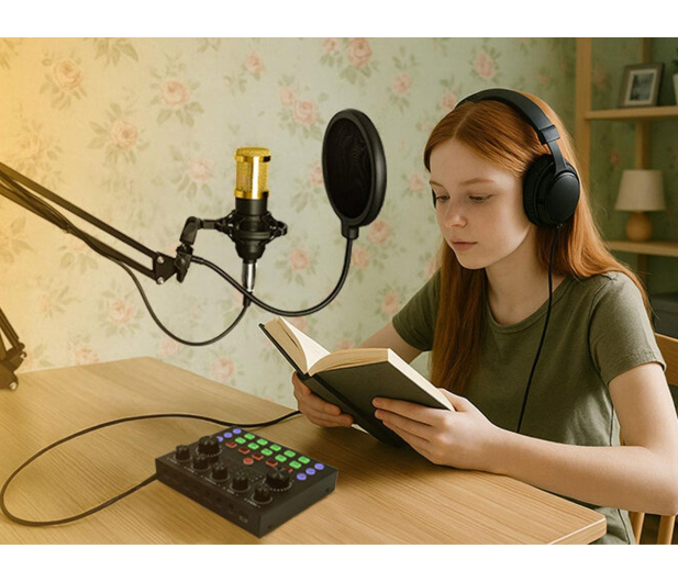 MusicMate Zestaw do streamingu i karaoke MM-SD150 LiveMix - 1588475 - zdjęcie 12